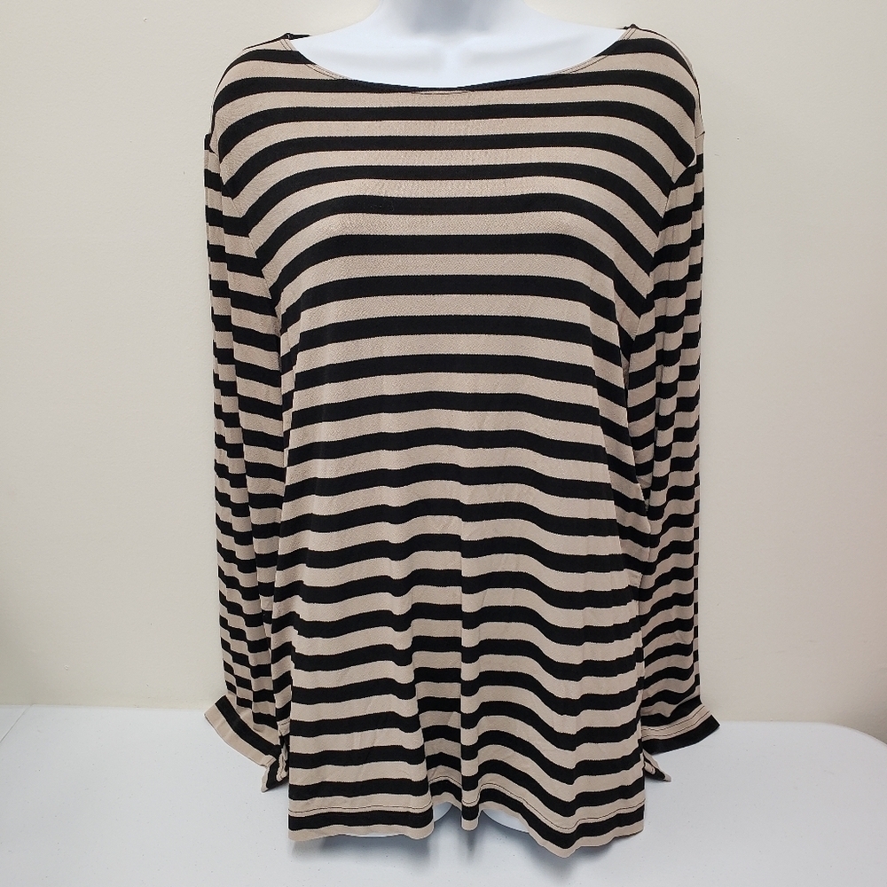 Mark Fore & Strike Womens Striped Long Sleeve Top Size Large